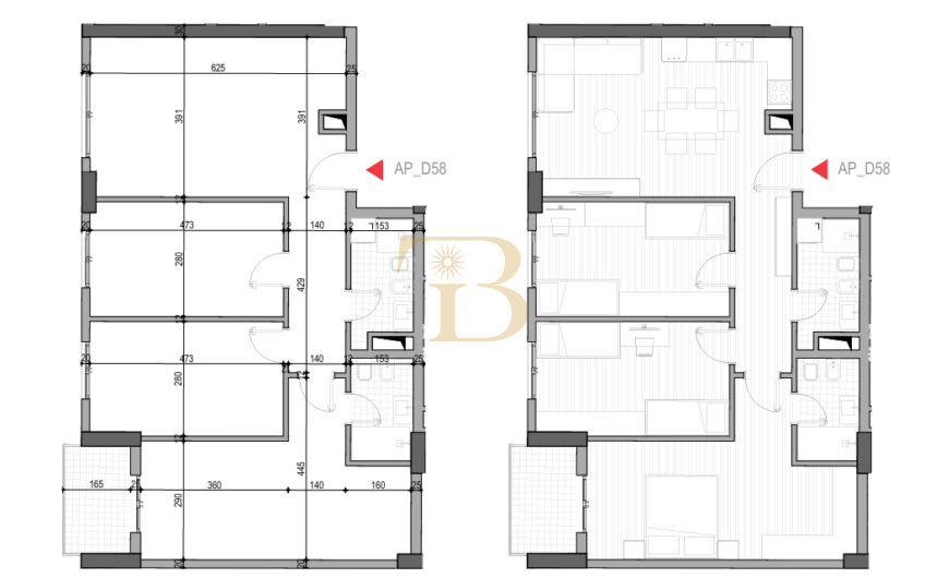 Apartament 3+1+2 në shitje, Rruga 5 Maji