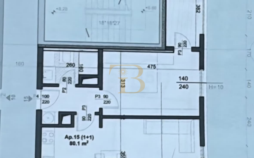 Apartament 1+1 në shitje, San Paolo Bulevard