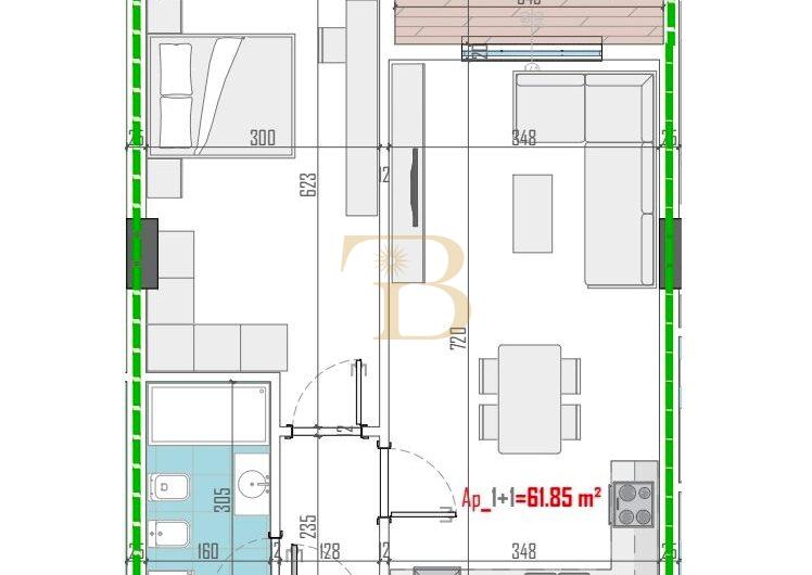 Apartament 1+1 në shitje, Arden Hill Residence Paskuqan