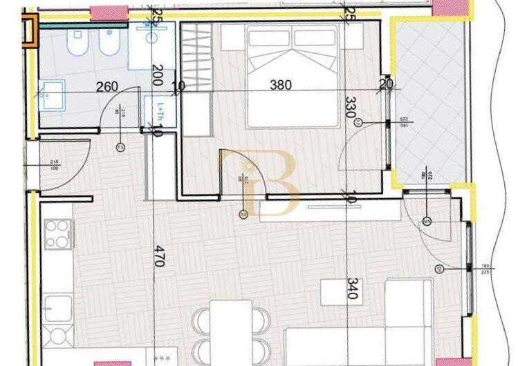Apartament 1+1 në shitje, Aluna Residence Paskuqan