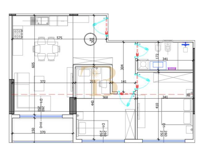 Apartament 2+1 në shitje, Kompleksi Liburna , Golem,