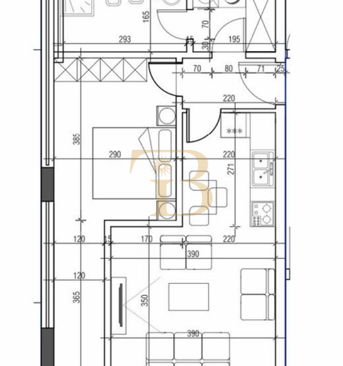 Apartament 1+1 në shitje, Rezidenca Kodra e Diellit 1