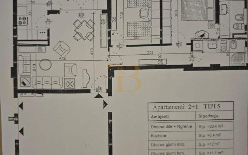 Apartament 2+1+2 në shitje, Pallati me Shigjeta