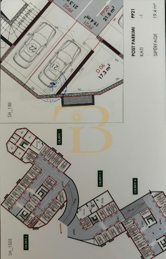 Apartament 2+1+2/ 2 Poste Parkimi në shitje, Green Valley